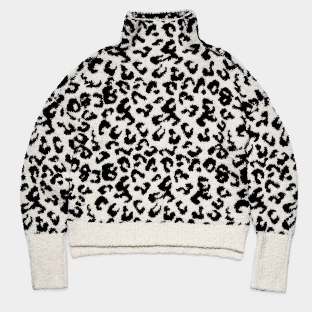 Ugg Black & Cream Turtleneck Sweater